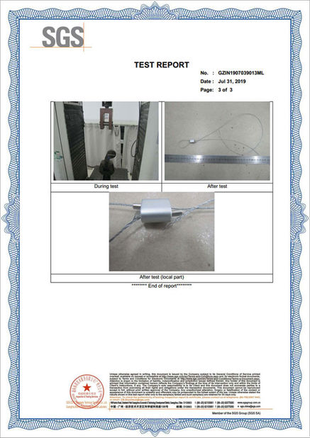 China Dongguan Wire Rope Mate HardWare Co,.Ltd. zertifizierungen